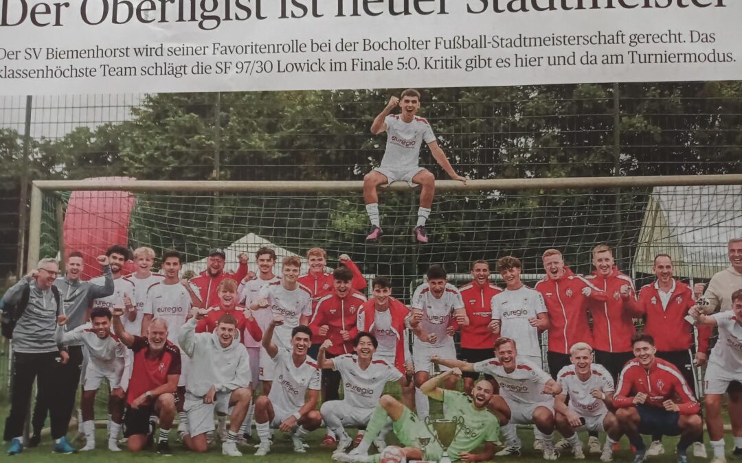 Unsere Erste ist Stadtmeister